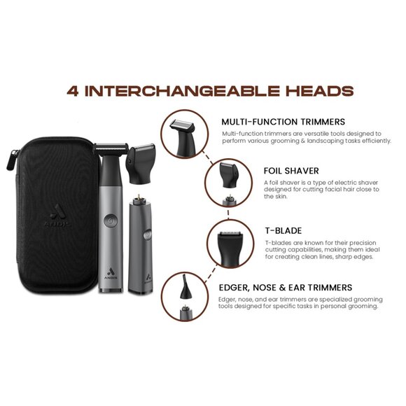Andis 42315 Men's inEDGE Lithium-Ion Cordless Wet/Dry All-In-One Trimmer - Picture 6 of 16